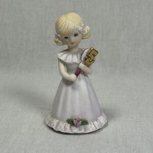 Growing up Birthday Girls Blonde Hair Age 5 Pink Dress